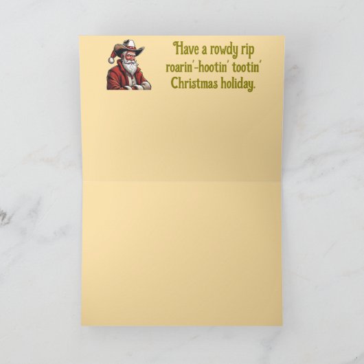 Oude West Kerstman Kaart (Binnen)