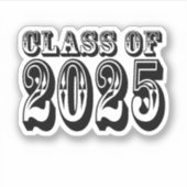 Oude West Klasse van 2025 Afstuderen Sticker (Voorkant)
