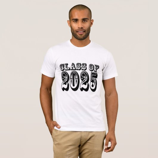 Oude West Klasse van 2025 Afstuderen T-shirt (Voorkant volledig)