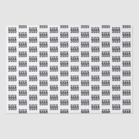 Oude West Klasse van 2025 Afstuderen Tissuepapier (Voorkant)