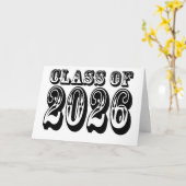 Oude West-klasse van 2026 Afstuderen Kaart (Gele Bloem)