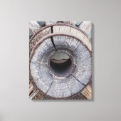 Oude West-Rustige Wagon Canvas Afdruk (Voorkant)