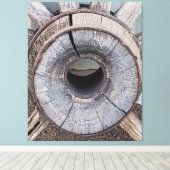 Oude West-Rustige Wagon Canvas Afdruk (Insitu (Houten vloer))