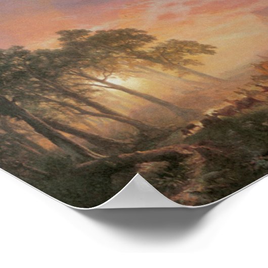 Oude West Scene Cattle Drive  Art Poster (Hoek)