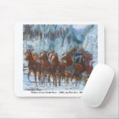 Oude West Stagecoach en team Mousepad Muismat (Met muis)