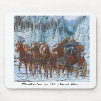 Oude West Stagecoach en team Mousepad Muismat