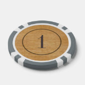 Oude West stijl houten poker chips (Enkel)