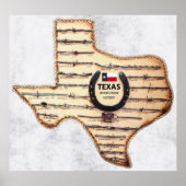 OUDE WEST TEXAS BARBED WIRE POSTER (Voorkant)