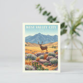 Oude West Valley City Utah Briefkaart (Staand voorkant)