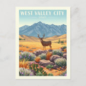 Oude West Valley City Utah Briefkaart (Voorkant)