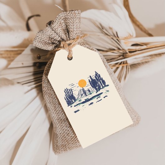 Oude western eerste rodeo 1e verjaardag dank je we cadeaulabel