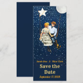 Oude western film poster Save the Date (Voorkant / Achterkant)