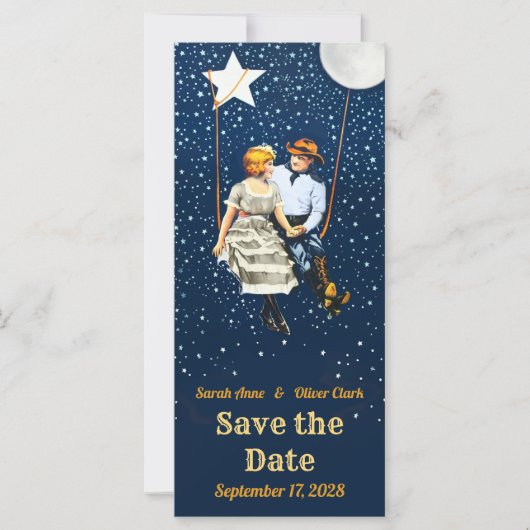 Oude western film poster Save the Date (Voorkant)