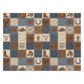 Oude Western Patchwork Dekbedovertrek Patroon Tafelkleed (Voorkant (Horizontaal))