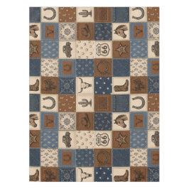 Oude Western Patchwork Dekbedovertrek Patroon Tafelkleed