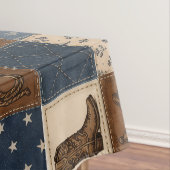 Oude Western Patchwork Dekbedovertrek Patroon Tafelkleed (Voorbeeld)