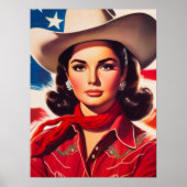 Oude western pin-up poster (Voorkant)