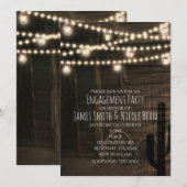 Oude western saloon rustieke trouw engagement kaart (Voorkant / Achterkant)