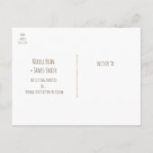 Oude Western Saloon Rustieke Trouwkaart Save The D Aankondigingskaart (Achterkant)