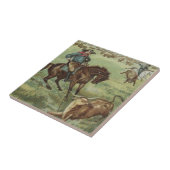 Oude Westerne cowboys ronden Stevers af Tegeltje (Zijkant)