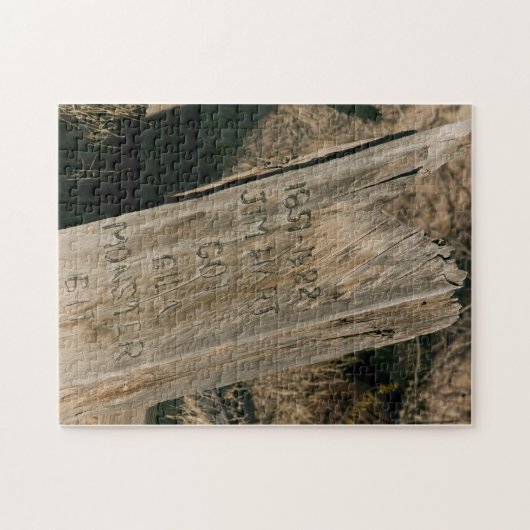 Oude Westerne grave-marker Puzzle Legpuzzel (Horizontaal)