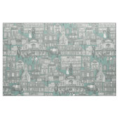 Oude westerne stad Desert Tuquoise Stof (Fat Quarter)