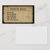 Oude Westerne stijl Visitekaartje (Voorkant / Achterkant)