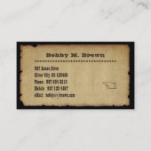 Oude Westerne stijl Visitekaartje (Voorkant)