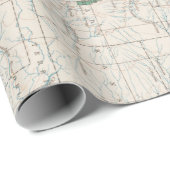 Oude Westerne US National Forests and Parks Map (1 Cadeaupapier (Rol Hoek)