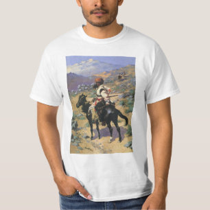 Oude Westerse, Een Indiaanse Vanger door Remington T-shirt