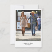 Oude Westerse Huwelijks "Save the Date" kaart (Achterkant)