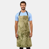 Oude wetherretro  donkerroge rou schort (Gedragen)