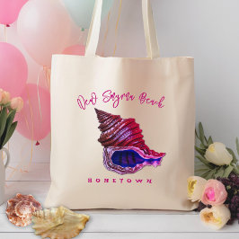 Oude Whelk Zeeschelp Aangepaste Tekst Tote Bag