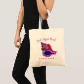 Oude Whelk Zeeschelp Aangepaste Tekst Tote Bag (Voorkant (product))