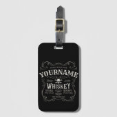 Oude Whiskey-label Aangepaste  liquor Bar Bagagelabel (Voorkant (verticaal))