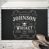 Oude Whiskey-label Aangepaste  liquor Bar Deurmat