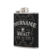 Oude Whiskey-label Aangepaste  liquor Bar Heupfles (Links)
