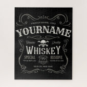 Oude Whiskey-label Aangepaste  liquor Bar Legpuzzel (Verticaal)