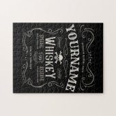 Oude Whiskey-label Aangepaste  liquor Bar Legpuzzel (Horizontaal)