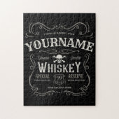 Oude Whiskey-label Aangepaste  liquor Bar Legpuzzel (Verticaal)