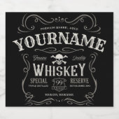 Oude Whiskey-label Aangepaste liquor Bar Likeurfles Etiket (Enkel label)