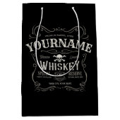 Oude Whiskey-label Aangepaste liquor Bar Medium Cadeauzakje (Voorkant)