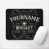 Oude Whiskey-label Aangepaste  liquor Bar Muismat (Met muis)