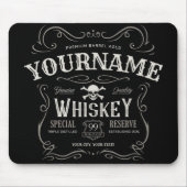Oude Whiskey-label Aangepaste  liquor Bar Muismat (Voorkant)
