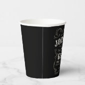 Oude Whiskey-label Aangepaste  liquor Bar Papieren Bekers (Rechts)