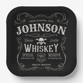 Oude Whiskey-label Aangepaste liquor Bar Papieren Bordje