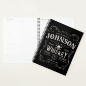 Oude Whiskey-label Aangepaste  liquor Bar Planner (Display)