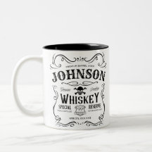 Oude Whiskey-label Aangepaste liquor Bar