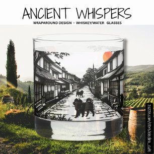 OUDE WHISPERS Chow water rotsen glas