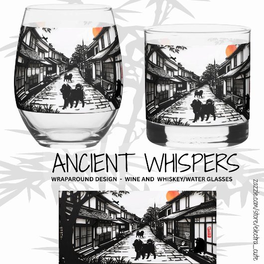 OUDE WHISPERS Chow water rotsen glas